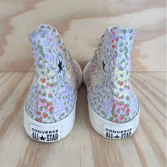 Converse All Star -CT Hi Floral Print -Sneakers -Multicolor -Women's -9 -A01594C - Picture 7 of 10
